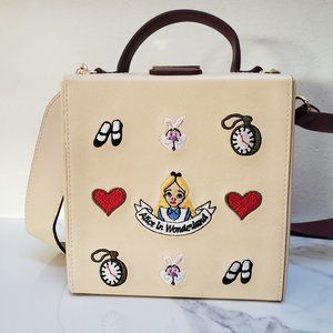 Highcheeks x Disney Alice in Wonderland Pattern Trunk Purse